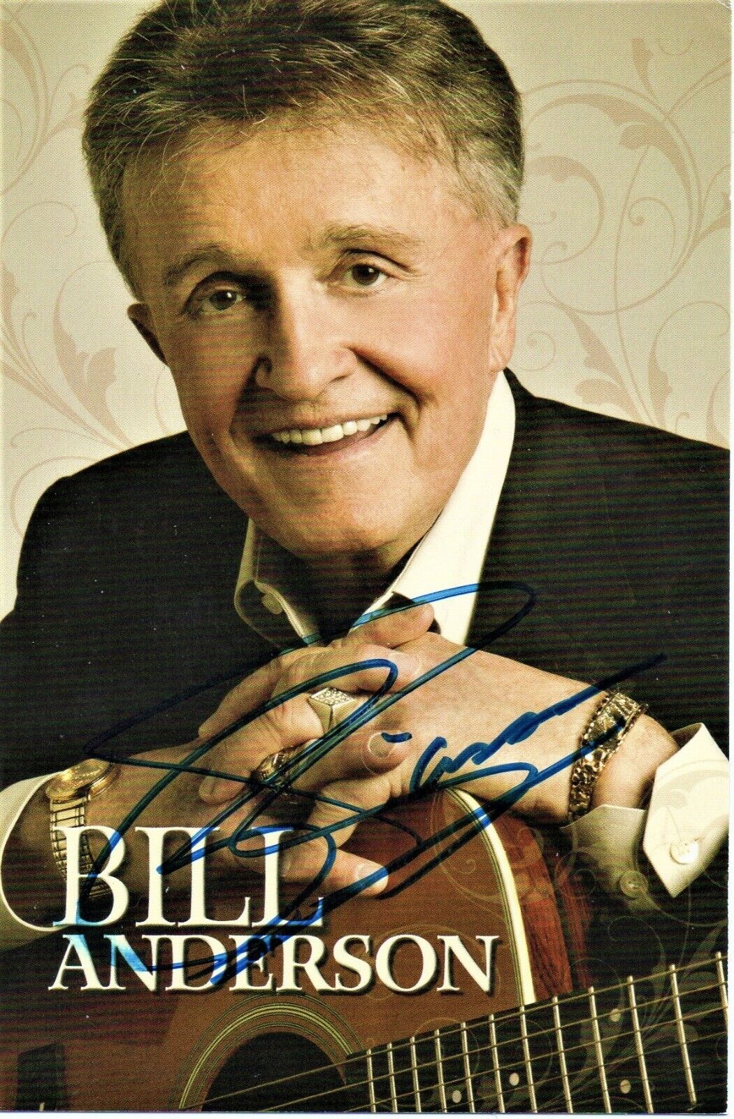 Bill Anderson Autographed 4 x 6 inch Photo Poster painting Card