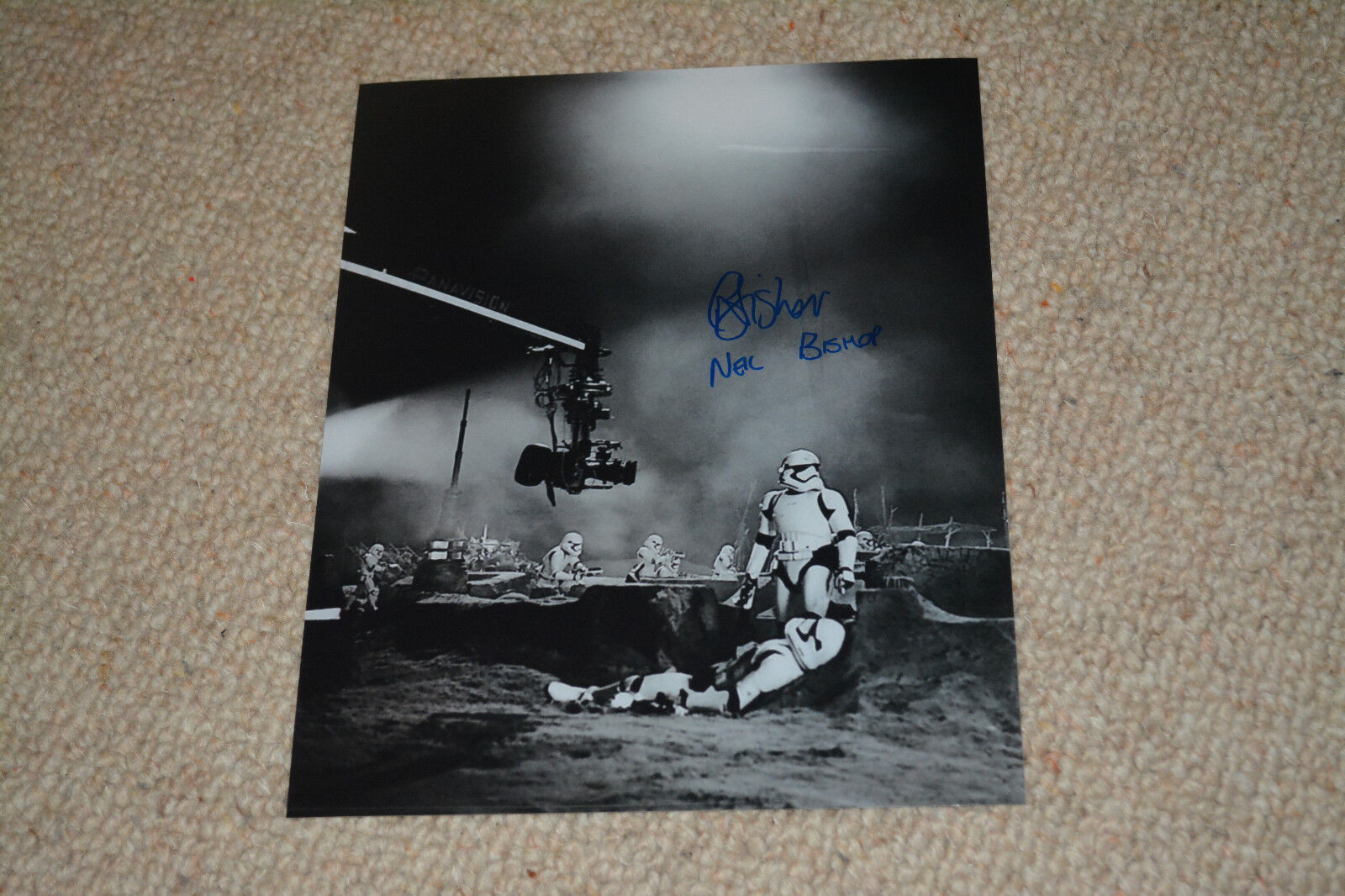 NEIL BISHOP signed autograph 8x10 STORMTROOPER Star Wars FORCE AWAKENS