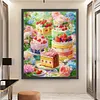 Cake Desserts-11CT Stamped Cross Stitch 55*65cm/21.65*25.59in (Big Size) tapestrymarket