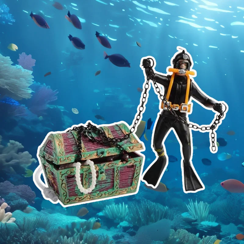 Ocean Treasure Hunt Fish Tank Decoration