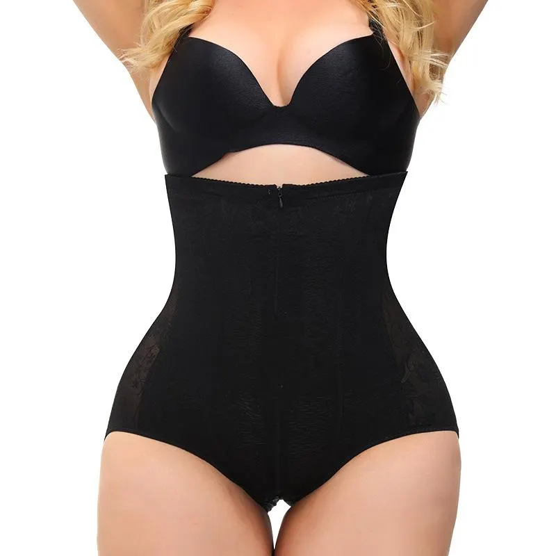 thdmladies Lace Breasted Zipper High Waist Hip Pants thedmladies