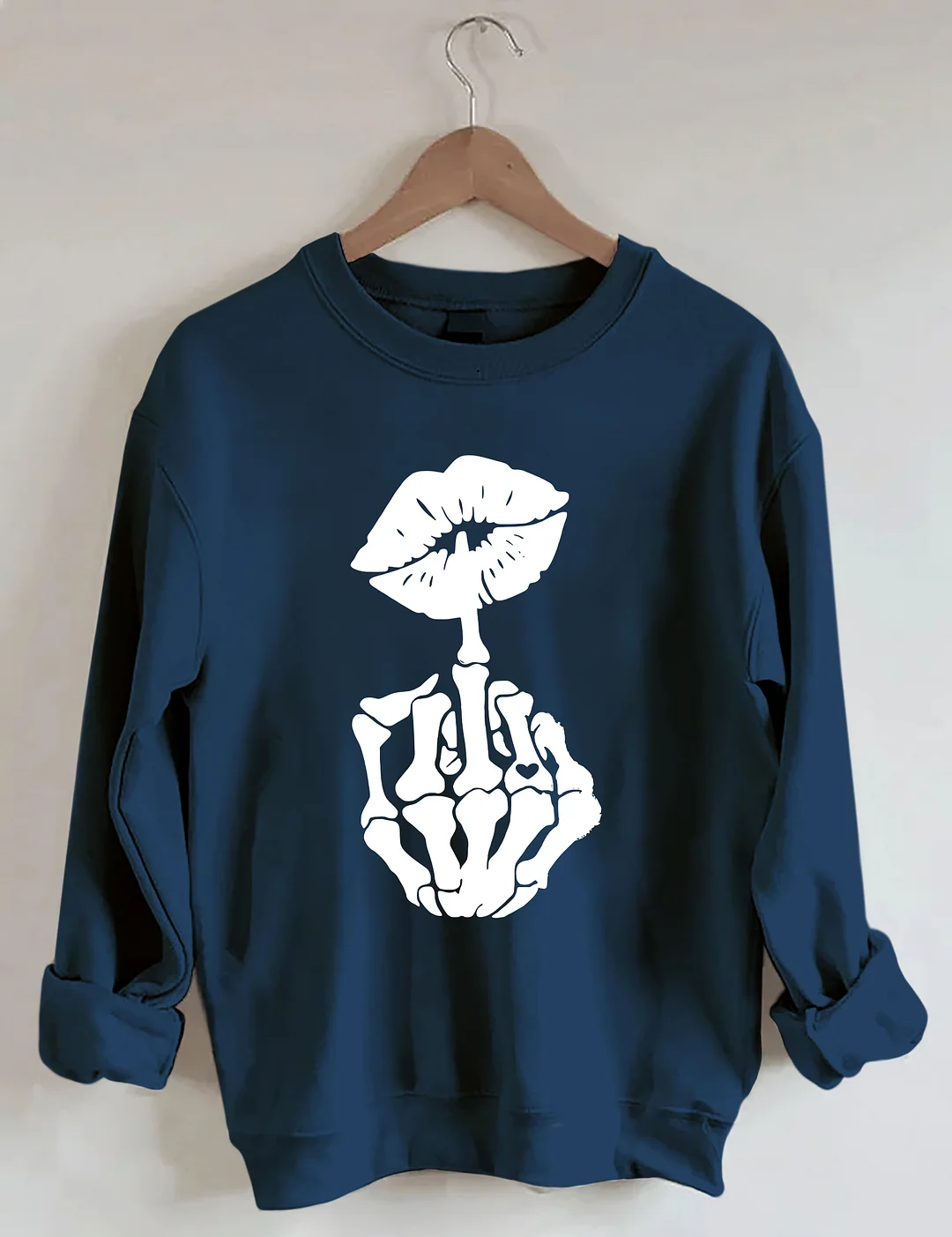 Skeleton Hand And Lips Sweatshirt