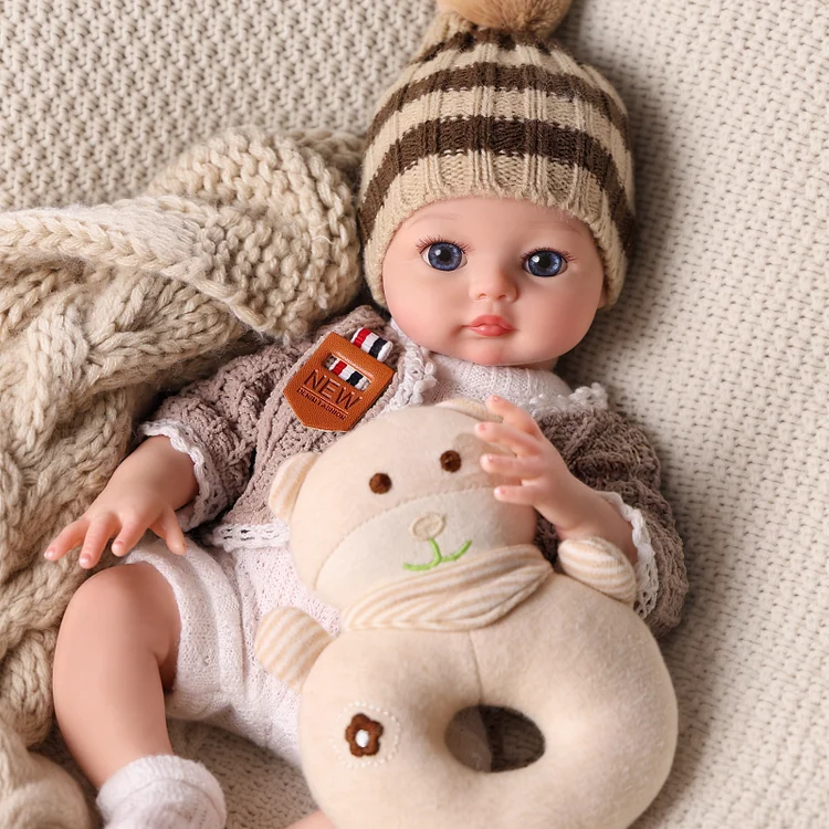 Babeside Lilah 12" Realistic Silicone Quiet Baby Newborn Boy Best Gift for Kids