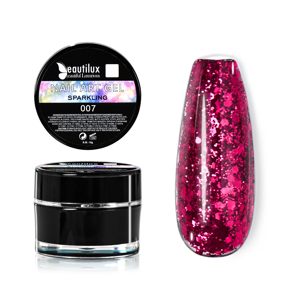 NAIL GEL GLITTER COLOR| BHCB-07