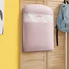 [US Local Warehouse] Space Saving Hanging Garment Bag w/ Self Compression Zipper Storage Bag(Pink S)