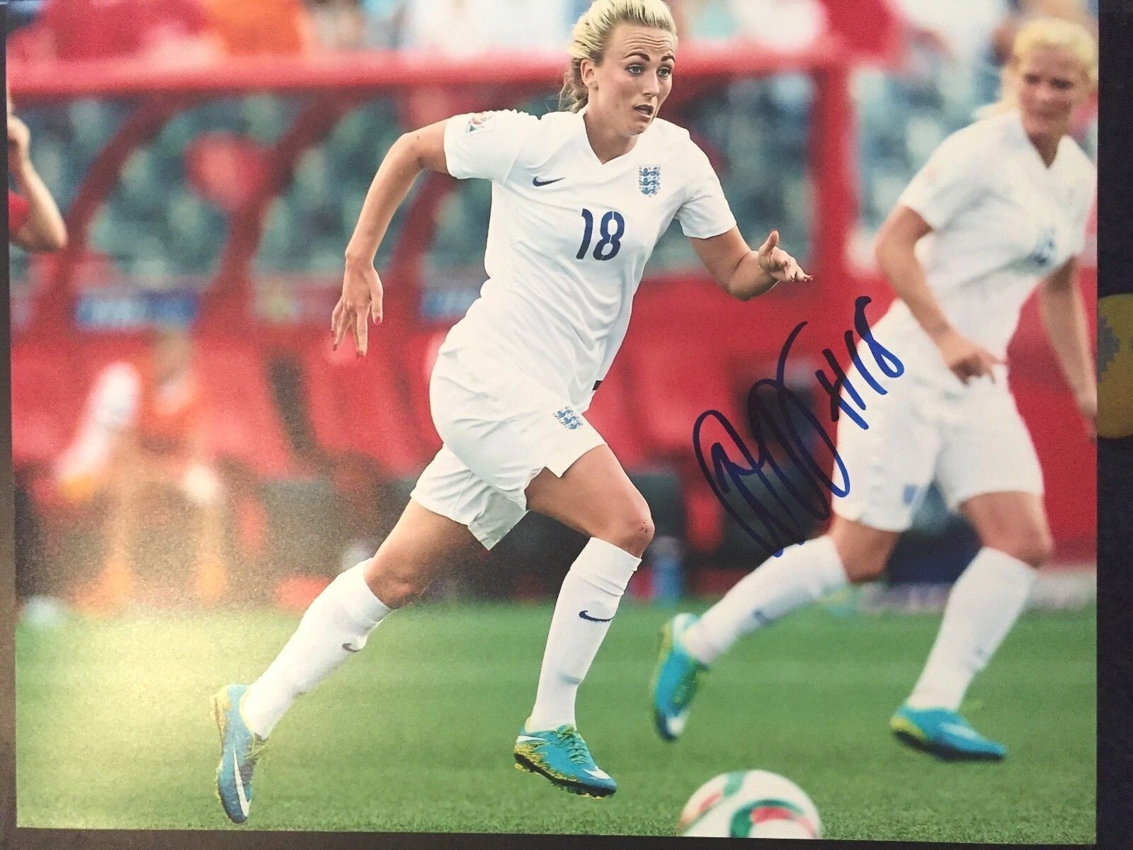 Team England Toni Duggan Autographed Signed 11x14 Photo Poster painting COA #1