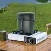 Aluminum Alloy Lunch Boxes Pot W/ Handle Metal Lunch Box for Camping and Travel