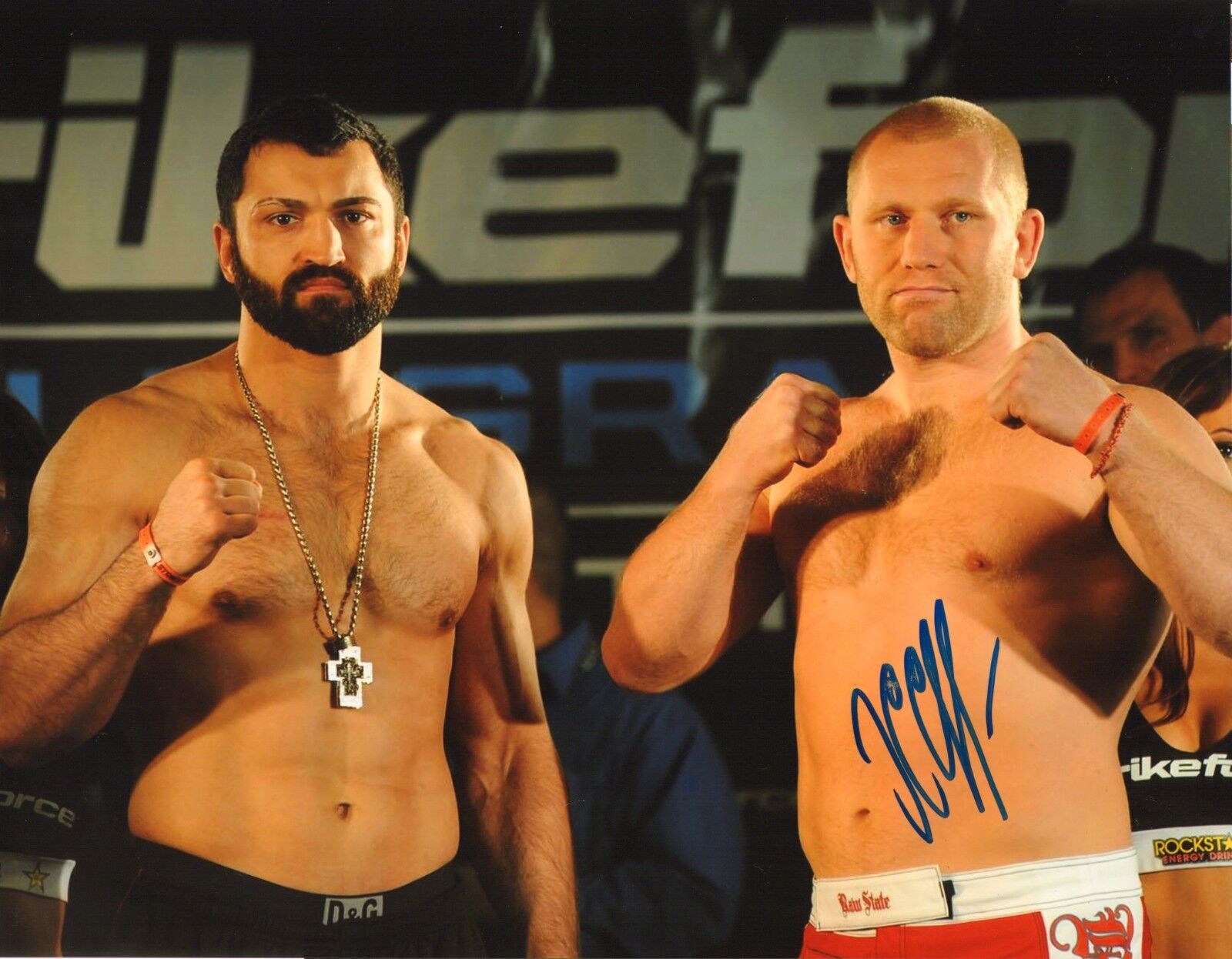 Sergei Kharitonov Signed 11x14 Photo Poster painting UFC StrikeForce Picture w/ Andrei Arlovski