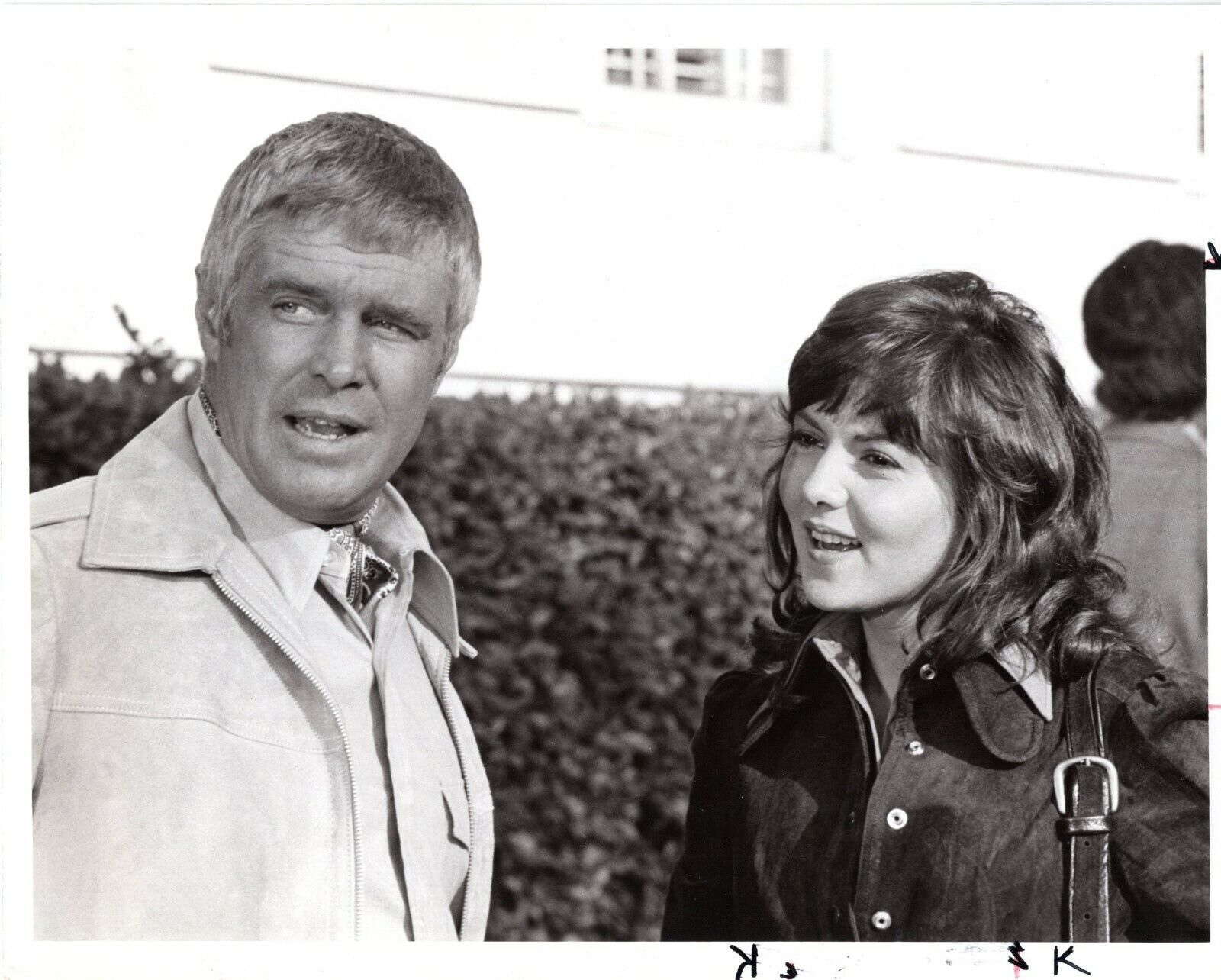 GEORGE PEPPARD BRENDA VACCARO Vintage 7x9 Promo Press News Photo Poster painting 1972