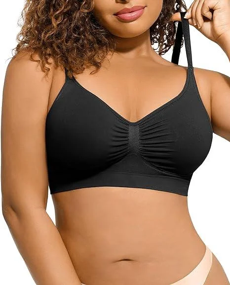 🔥 Feelingirl Everyday Wireless Bra Unlined Soft Bra