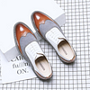 Wear to Work Low-Cut Upper Color Block Round Toe Men's Business Shoes -Dress Shoes