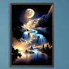 (US Only)Paint By Numbers Kit On Canvas DIY Oil Art Moon Picture Home Wall Decor40x60cm