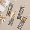 (US Local)4Pcs Special Shape Feathers Diamond Painting Bookmark Making Kit for Book Lovers