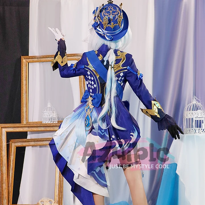 フリーナ コスプレ衣装 最終値下げ 原神 フリーナ コスプレ - 青色 セクシー ドレス | 下着通販