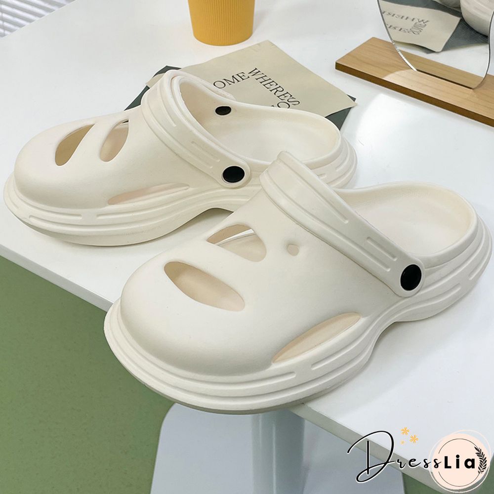 Platform Sandals Summer Women Slippers 6cm Wedges Sandals Outdoor Clogs Thick Street Beach Slide Flip Flops Garden Shoes