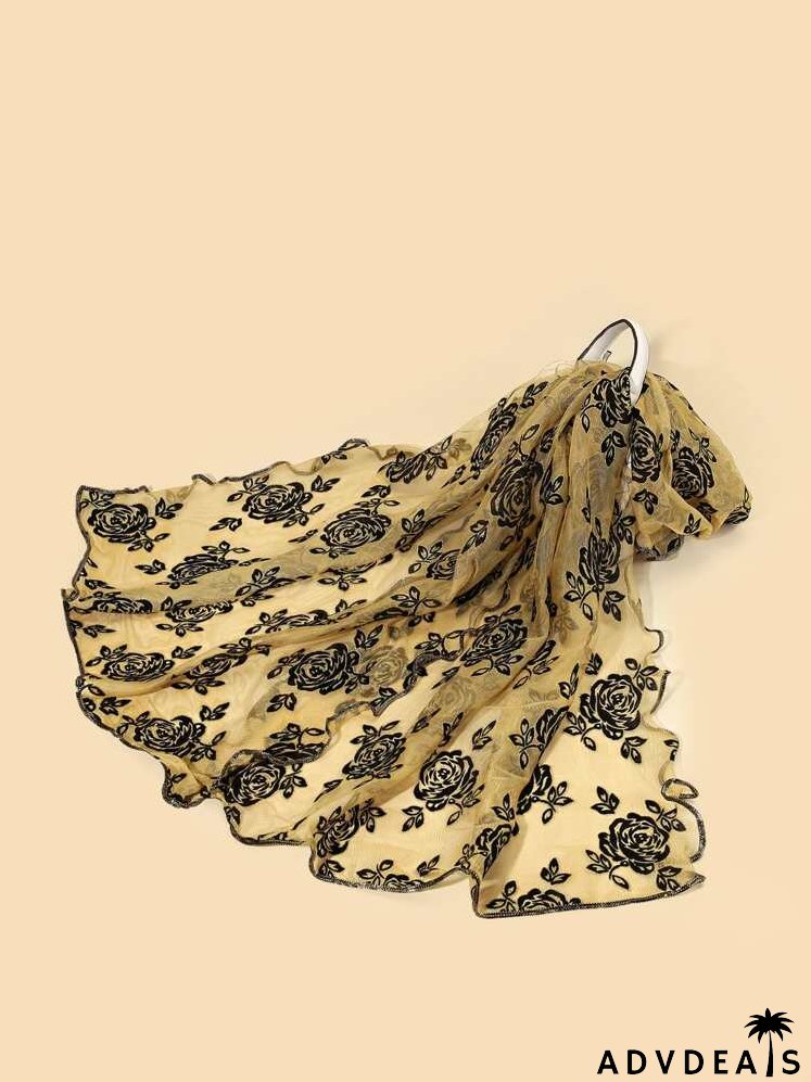 Flower Pattern Scarf