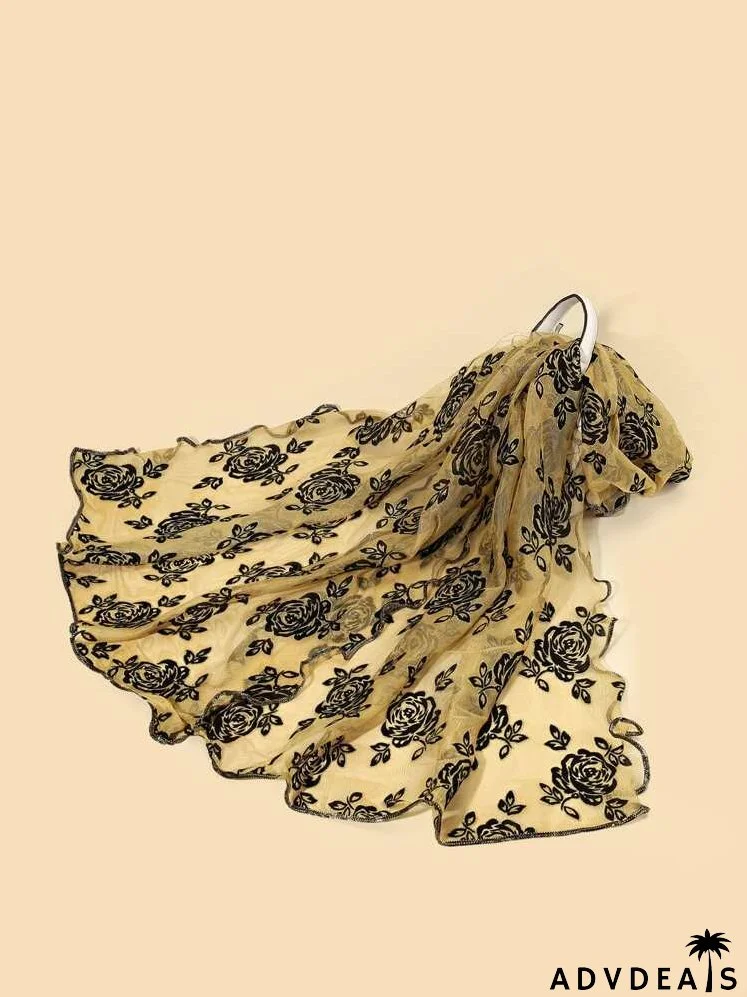 Flower Pattern Scarf