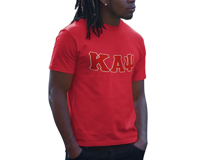 Kappa Alpha Psi Distressed Letter Tee/Sweatshirt