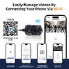 2K HD WiFi Motorcycle Camera IP67 Waterproof Motorcycle Dash Cam 140 Degree Wide Angle Driving Dash Cam DVR Camcorder for Cycling