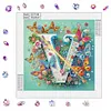 Butterfly Flower V 5D Partial Drill DIY Diamond Painting Kit 30*30cm