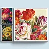 (Multi Style)Peony-Full Embroidery 3 Strands 11CT Stamped Cross Stitch-40*60CM-Large Size