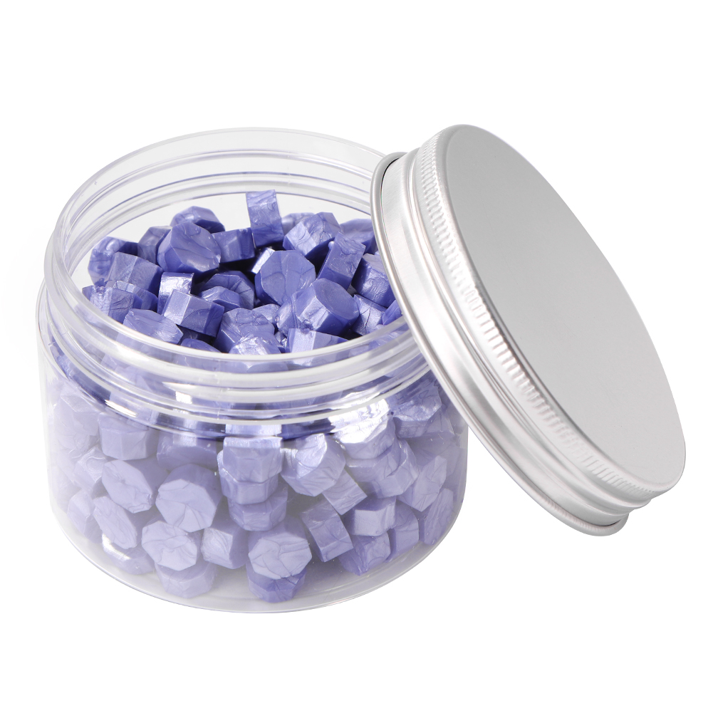 

200pcs Octagonal Wax Seal Beads Ice Purple - Wax Seal Stamp, 501 Original