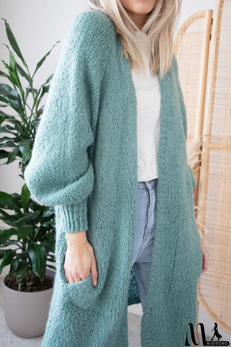 MidiSono - Casual Street Solid Patchwork V Neck Cardigans(5 Colors)