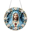 DIY Holy Mother Acrylic Special Shape Diamond Painting Hanging Pendant