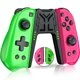 Dinofire Wireless Controller for Nintendo Switch, Controller Joystick for Switch, for Switch L/R Remote with Turbo Macro and 6-axis Gyroscope (Bracket Included)