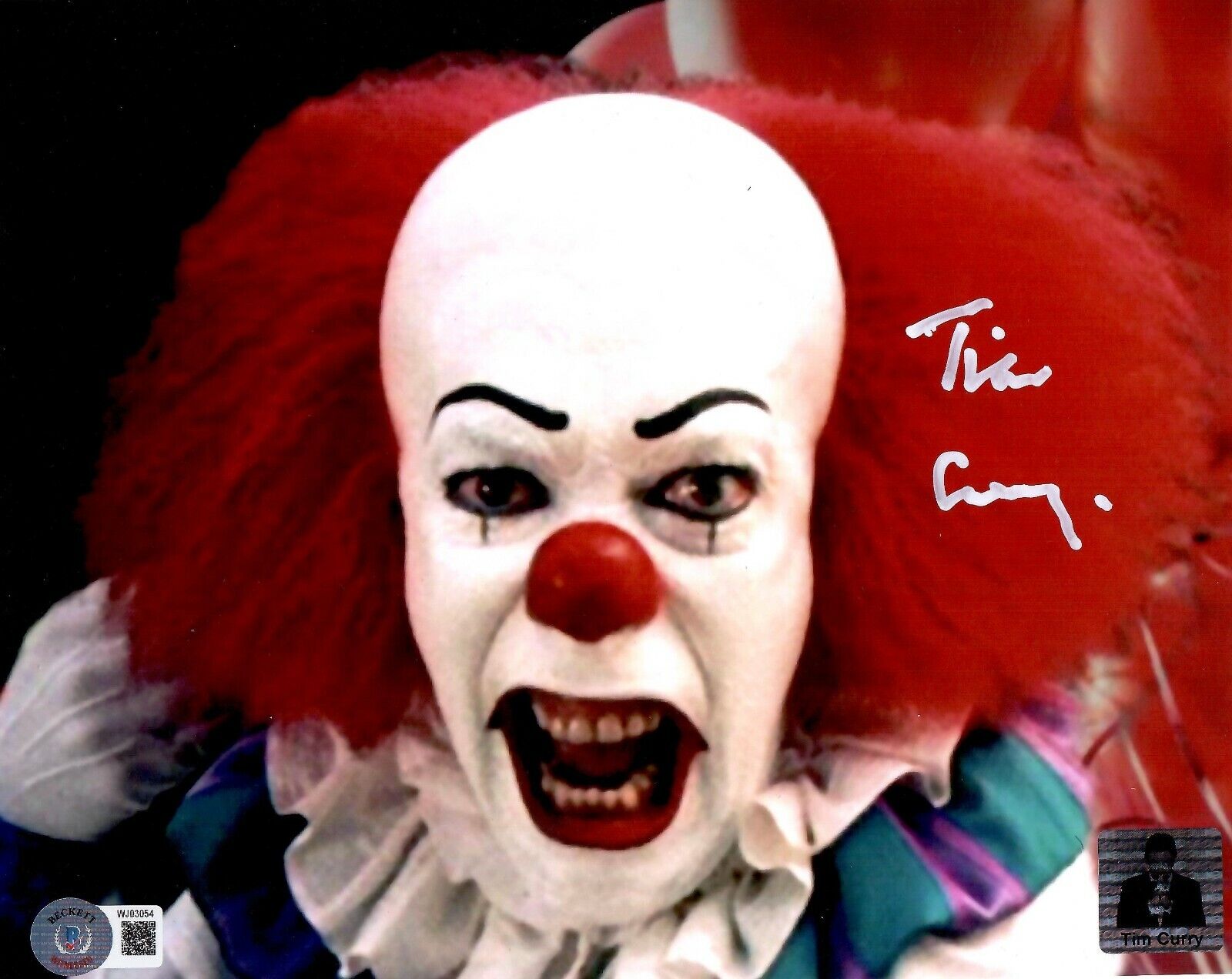 Tim Curry autographed signed 8x10 Photo Poster painting IT The Movie Beckett COA Pennywise