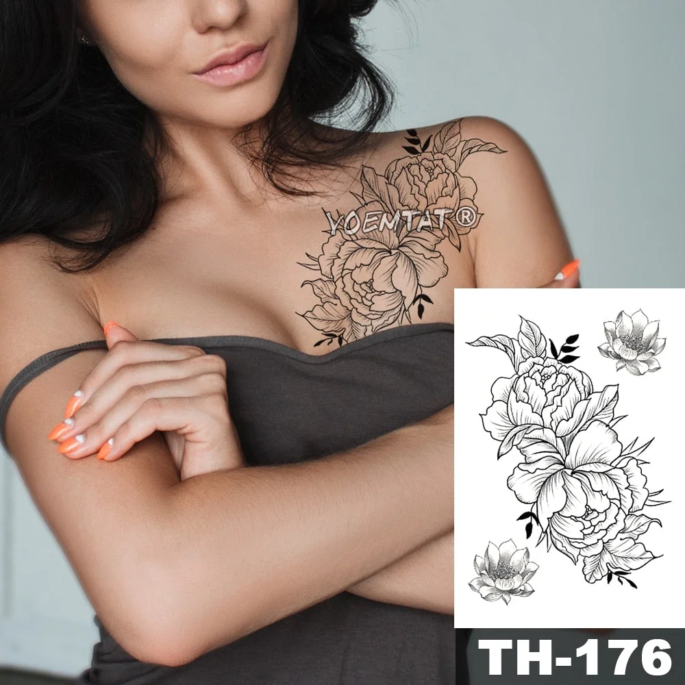 Waterproof Temporary Tattoo Sticker Arm Totem Tribe tatoo Water Transfer flame power style body art fake tatto for men