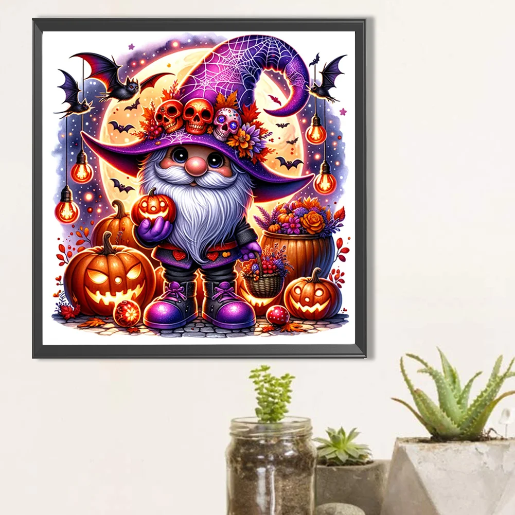 Partial AB Diamond Painting - Full Round Drill - Halloween Goblin(Canvas|45*45cm)