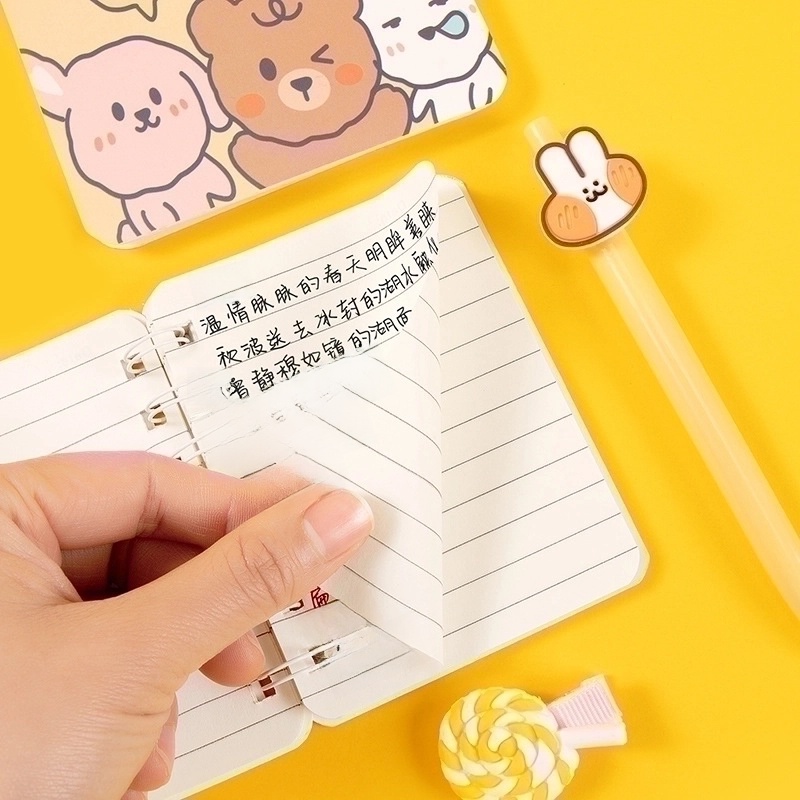 A7 Flip Coil Notebook Student Small Pocket Mini Portable Office Notepad Random 1 Piece