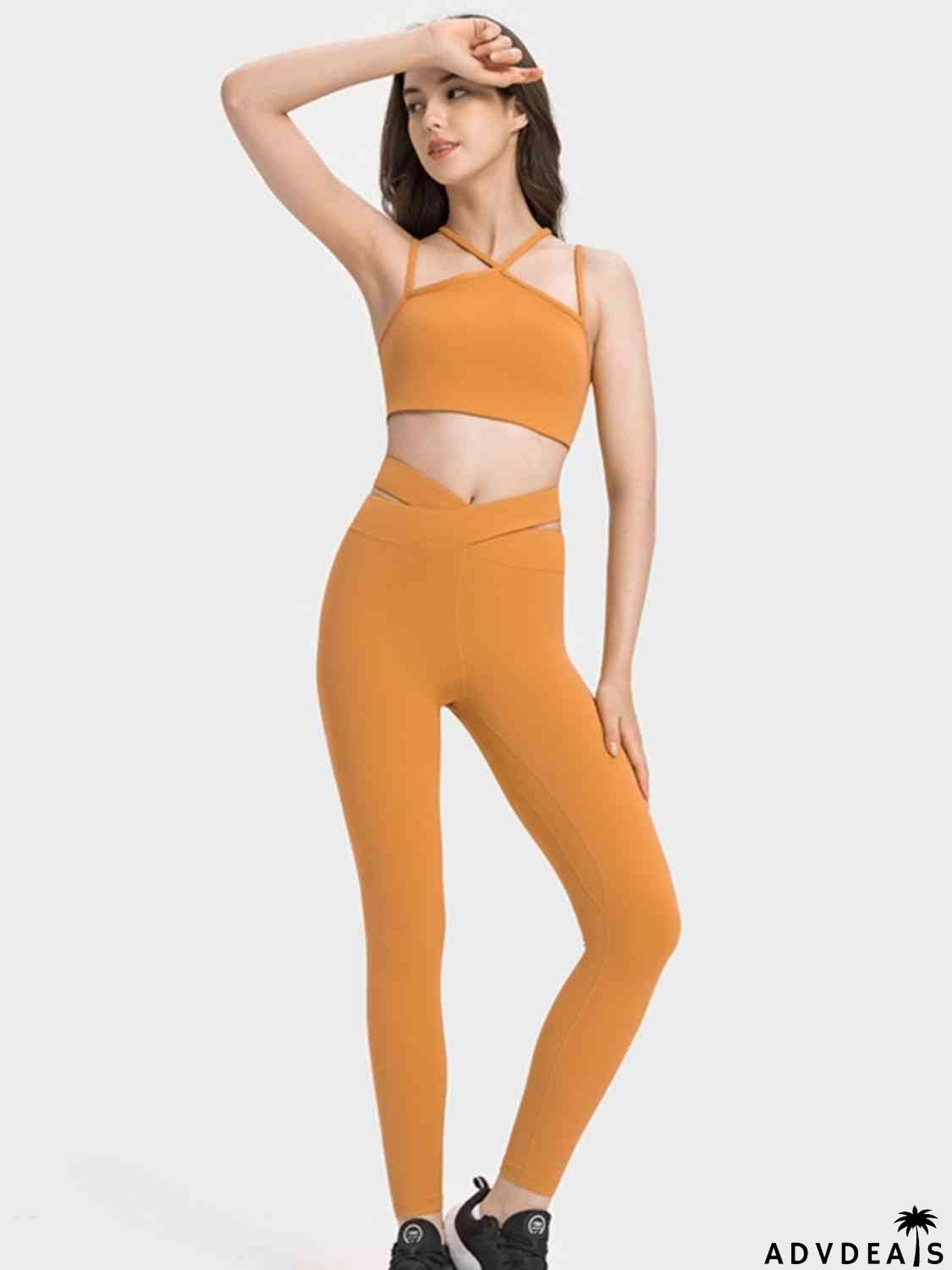 Double-Strap Cropped Sports Cami