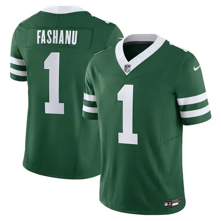 Men's New York Jets Olu Fashanu  Gotham Green 2024 NFL Draft First Round Pick Player F.U.S.E. Vapor Untouchable Limited Stitched Football Jersey