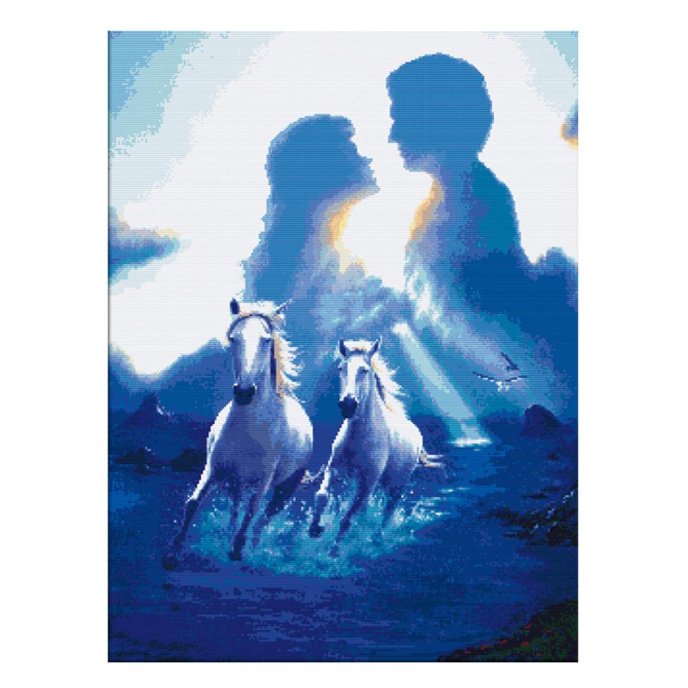 

Sky - 11CT Stamped Cross Stitch - 54*68CM, 501 Original