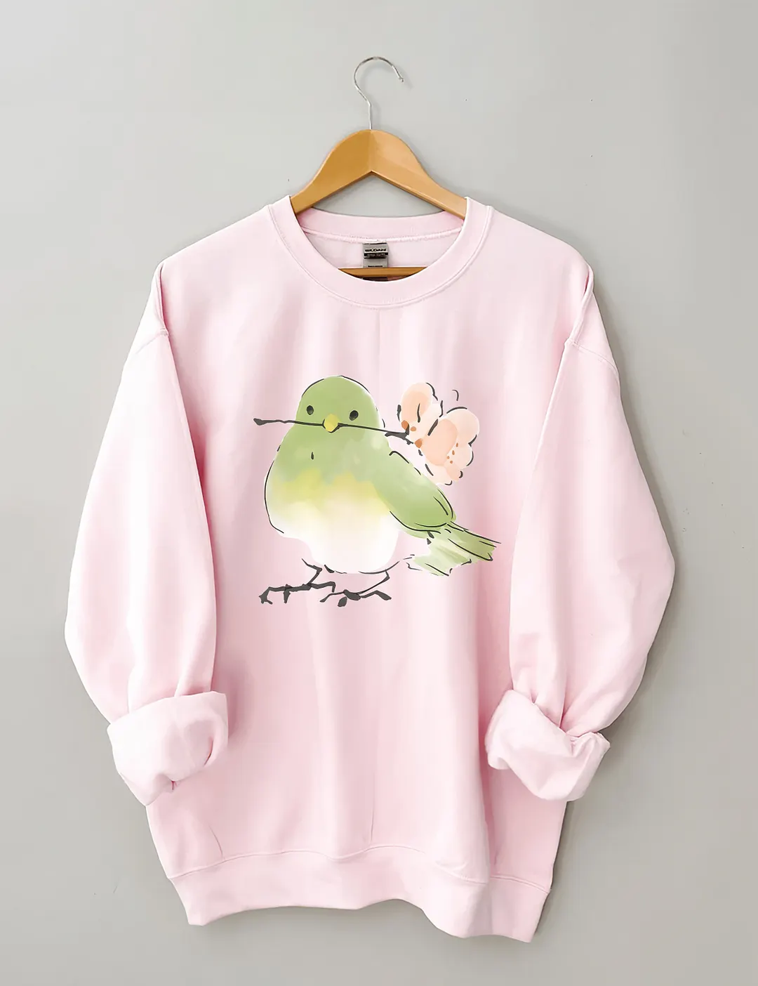 Cute Bird With Flower Nature Lover Sweatshirt