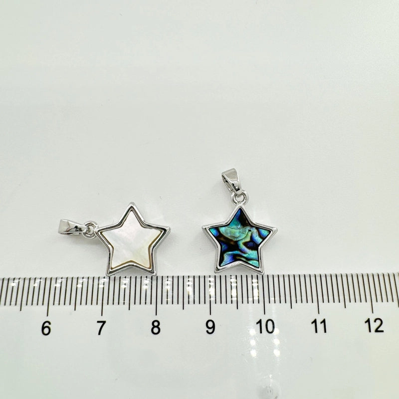 1 Piece Copper Shell Abalone Shell Pentagram Pendant Jewelry Accessories