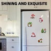 (US Local)6PCS  Xmas DIY Crystal Refrigerator Magnet for Decor (Christmas Gnome)