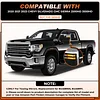 ACLONG Sliver Tow Mirror Cover Caps Compatible with Chevrolet(Chevy) Silverado 2020 2021 2022 2023 GMC Sierra 2500HD 3500HD Chrome Lower+Upper Clip-On Mirror Cover Replace 84468911 84468905