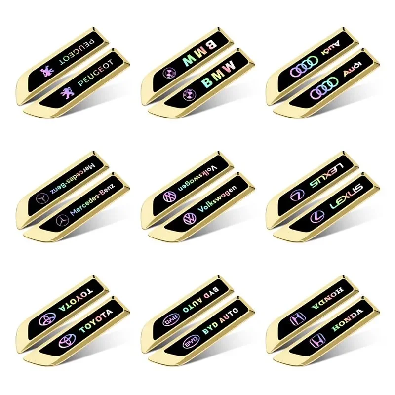 Blade fender metal colorful reflective car side sticker
