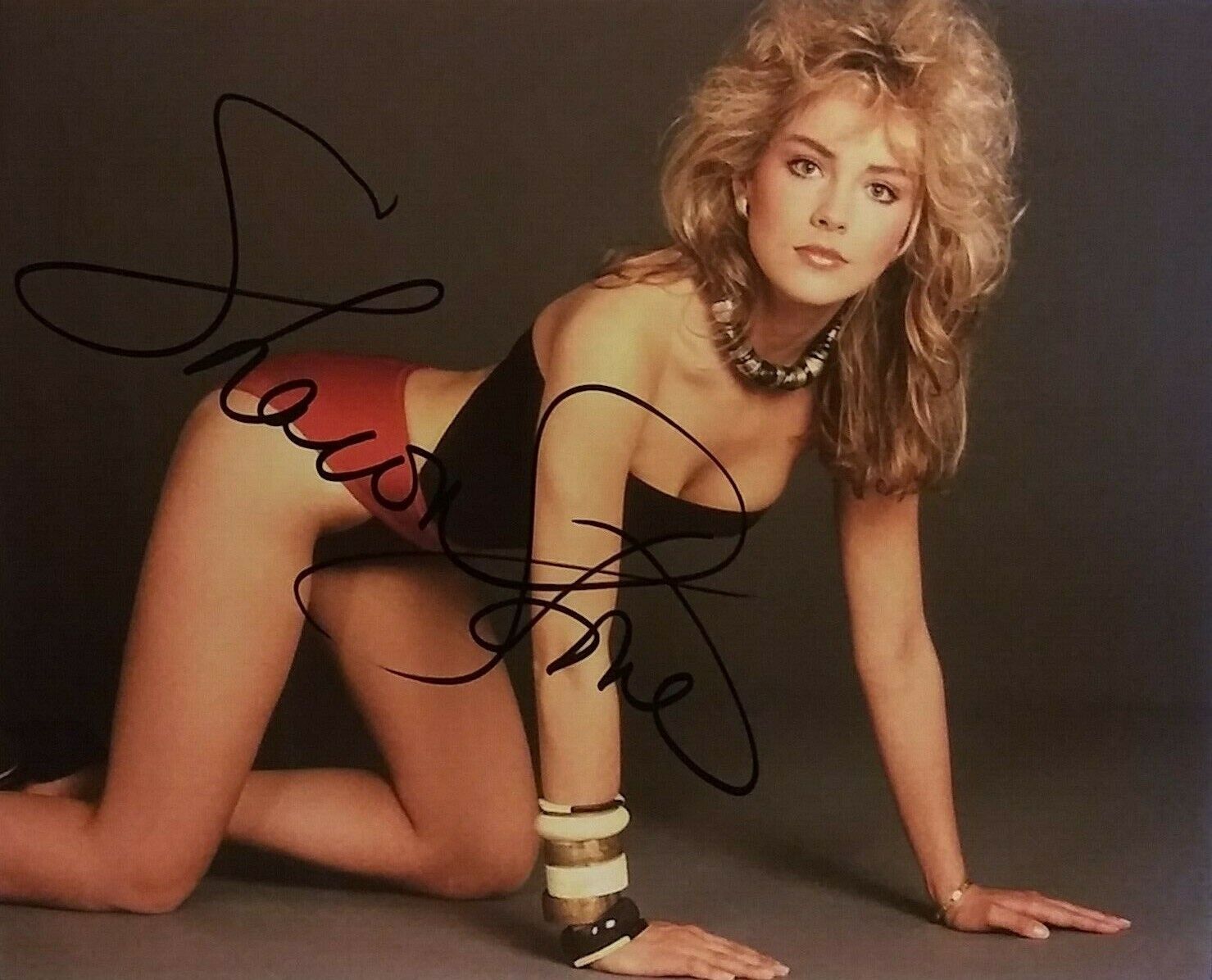 Sharon Stone signed 8 x 10
