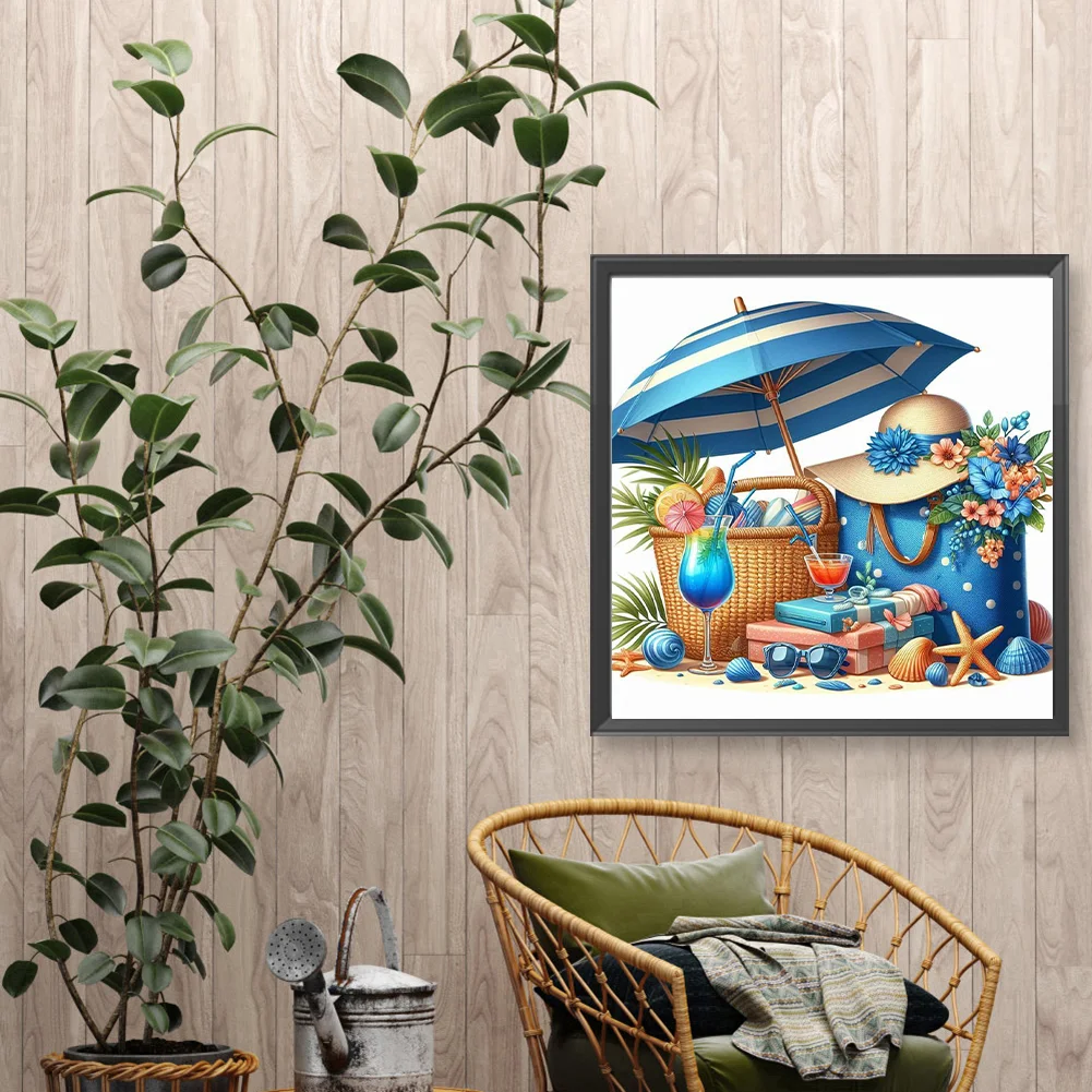 Diamond Painting - Full Round Drill - Beach Bag(Canvas|30*30cm)
