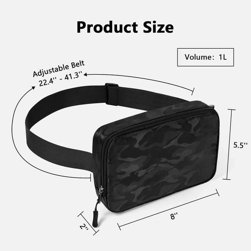 Lulu Bag Waist Bag Nylon Waterproof Chest Bag Outdoor Sports Running Camouflage Waist Bag Lulu Crossbody Bag For Men And Women