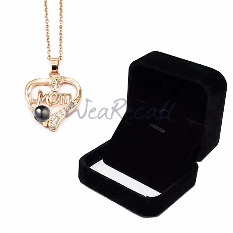 2023 Projector Picture Custom Personalized Photo Necklace Best Mother's Day Gift  wetirmss