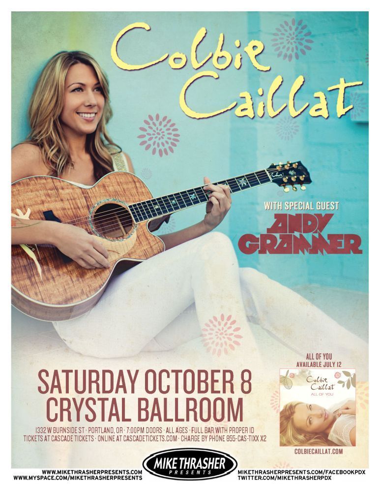 COLBIE CAILLAT 2011 Gig POSTER Portland Oregon Concert