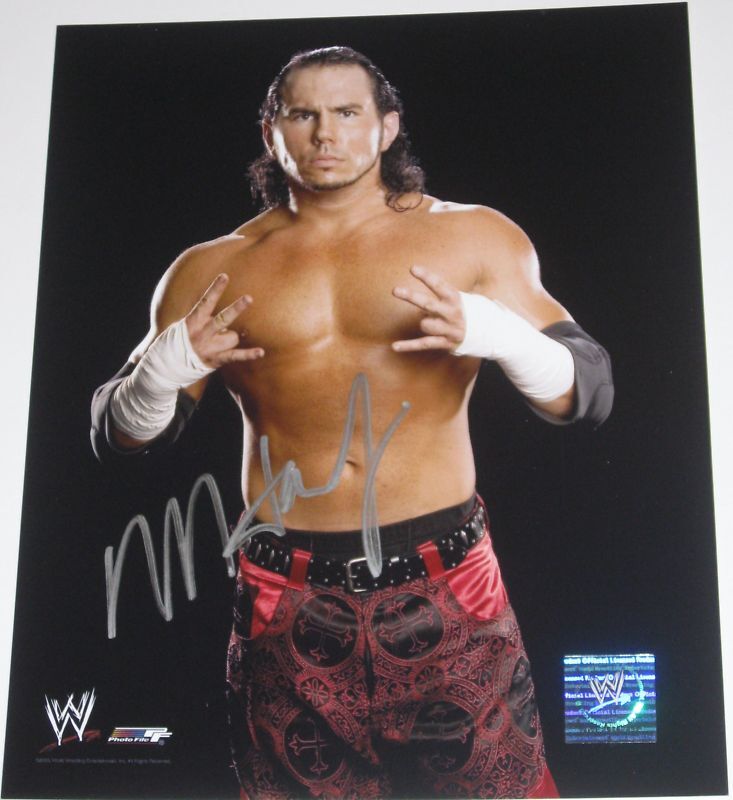 WWE MATT HARDY HAND SIGNED 8X10 Photo Poster paintingFILE Photo Poster painting WITH PIC PROOF AND COA