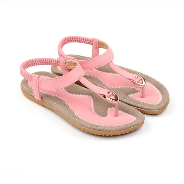 New Woman Fashion Summer Flat Sandals Comfortable Slip on Soft Slippers Casual Beach Flip Flops for Ladies 9 Colors 35-42