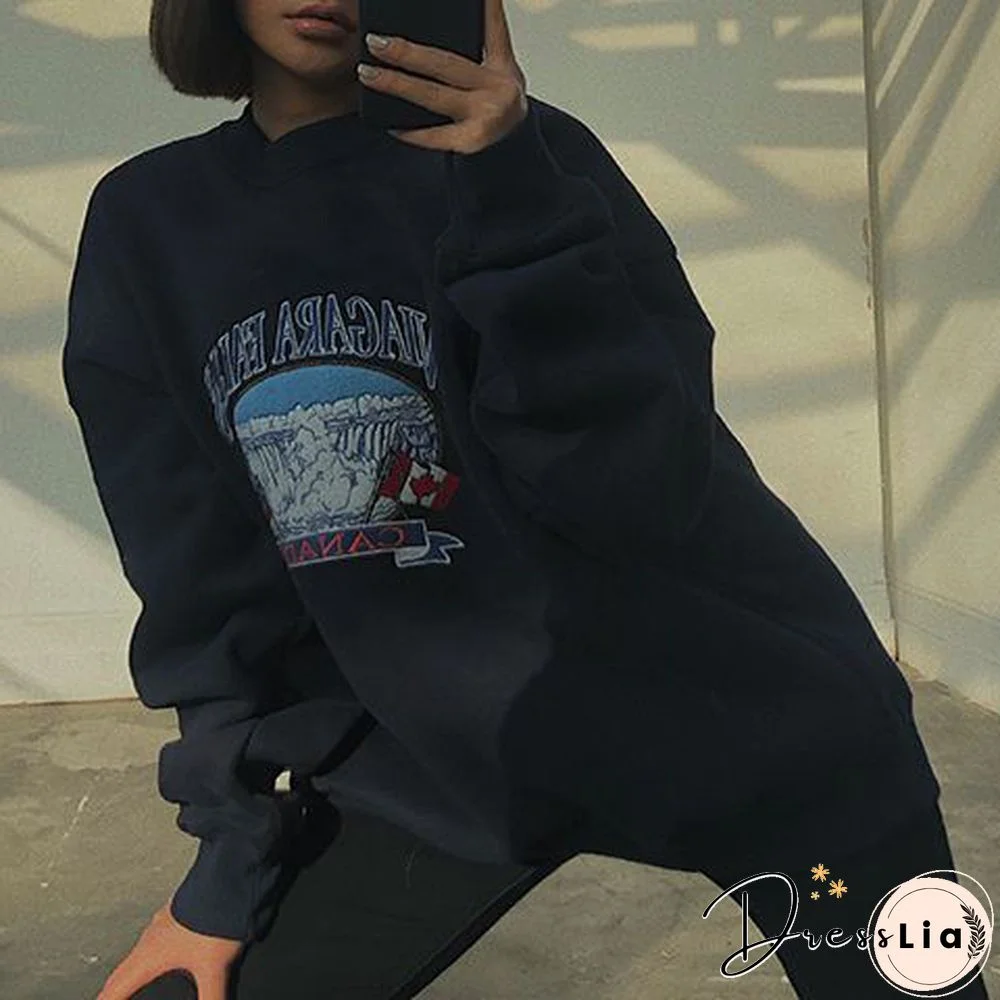 Black Round Neck Pullover Sweater