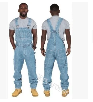 Uveng Uveng New Spring And Autumn Trend Men's Cowboys Evening Fashion Multi-Pocket Loose Solid Color Casual Jeans